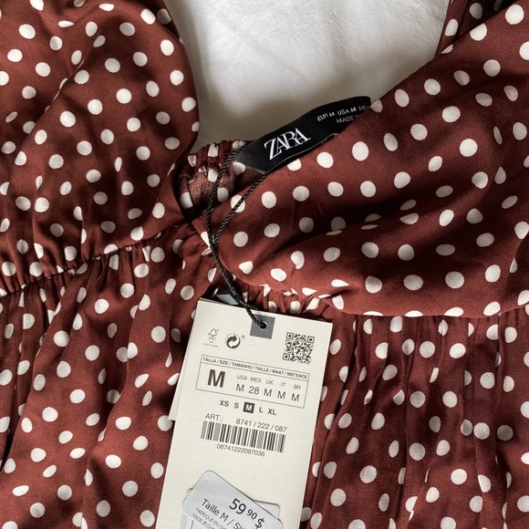 Zara Mirco Dot Mini Dress - Picture 7 of 9